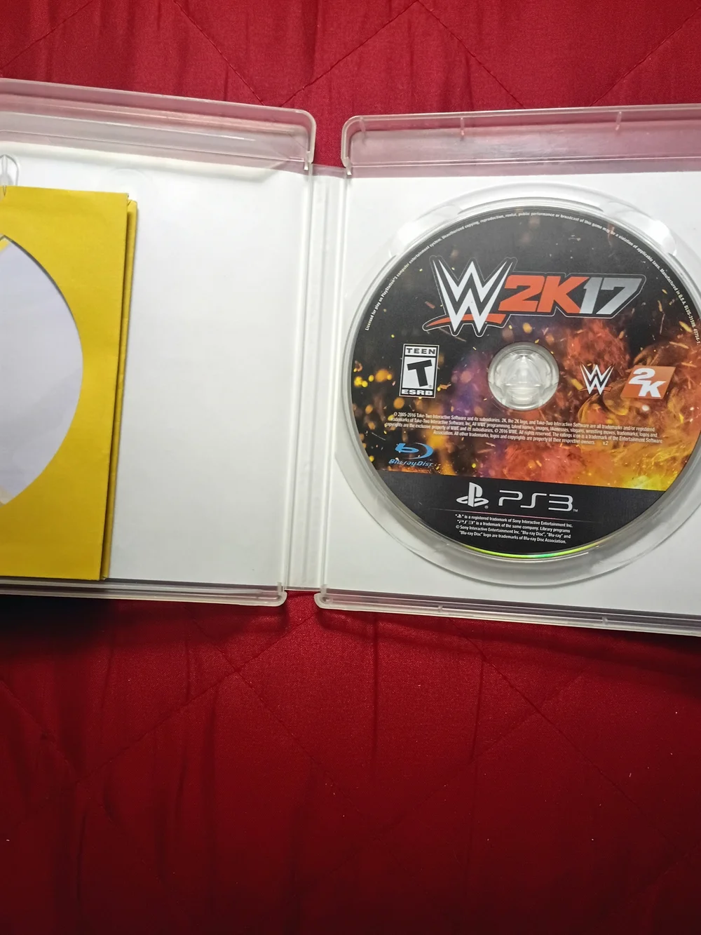 Sony PS3 WWE 2K17 Game - Blue Cover